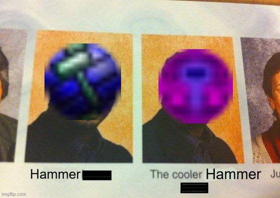 was working on a map in hammer++ while taking notes on how the stairs were constructed on another map that i had open in default hammer (for reasons i will not explain) and seeing hammer and hammer++ next to each other on my taskbar made me think of this