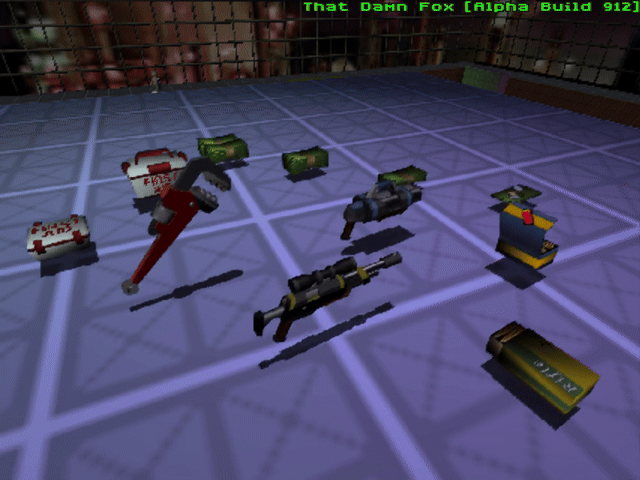 Added the rifle and the ammo for it so here's all of the pickups in the game so far!
