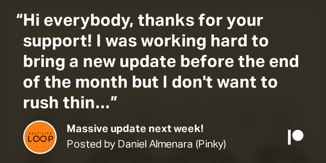 Massive update next week! | Daniel Almenara (Pinky) on Patreon