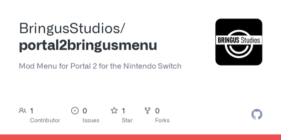 GitHub - BringusStudios/portal2bringusmenu: Mod Menu for Portal 2 for the Nintendo Switch