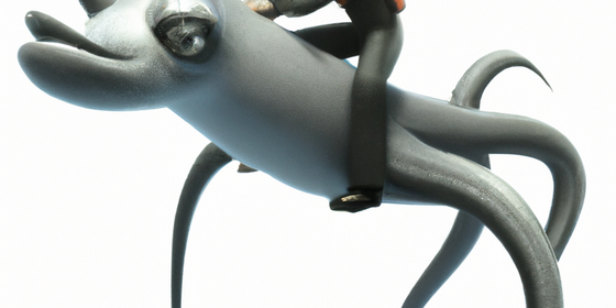 Álvaro × DALL·E | A 3D render of Gordon Freeman riding a bullsquid
