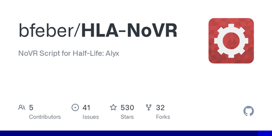 GitHub - bfeber/HLA-NoVR: NoVR Script for Half-Life: Alyx